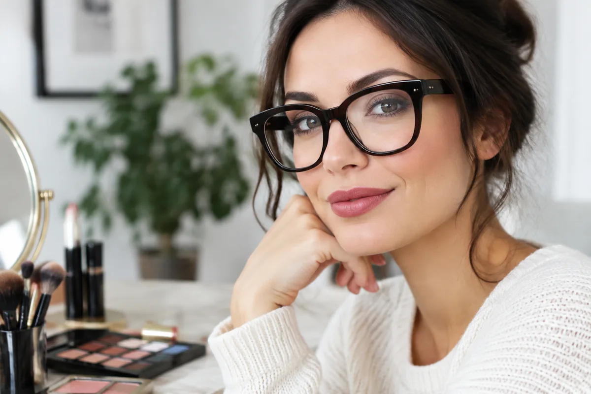 Comment choisir des couleurs de maquillage pour des lunettes à monture épaisse ?