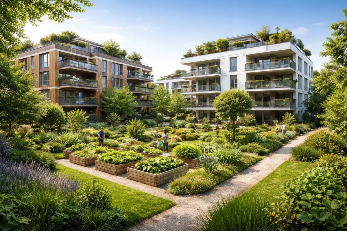 Améliorer la durabilité de l'habitat grâce aux espaces verts