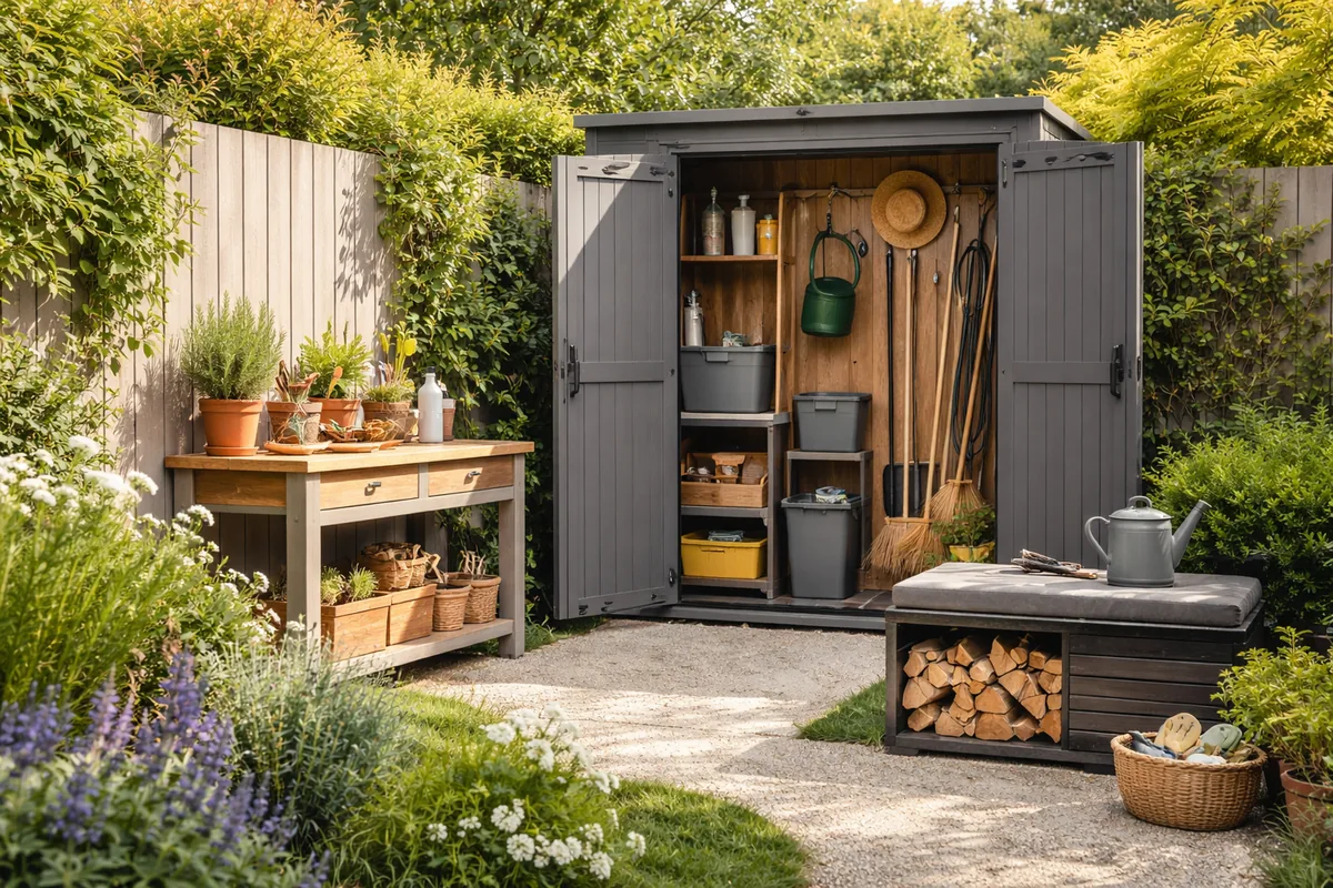 Comment créer un espace de rangement pratique dans un petit jardin