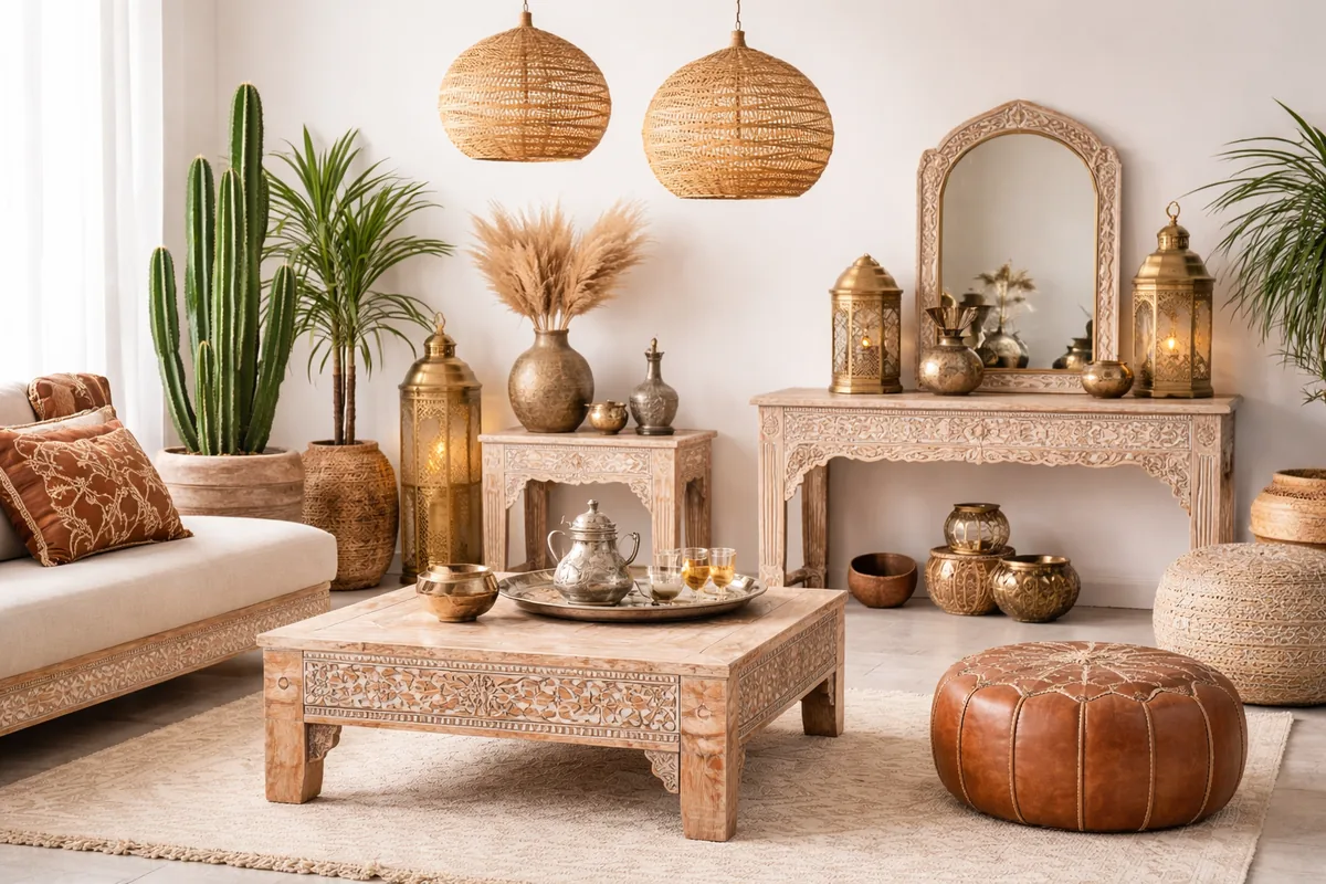 Où acheter des meubles orientaux et accessoires de décoration artisanaux marocains ?